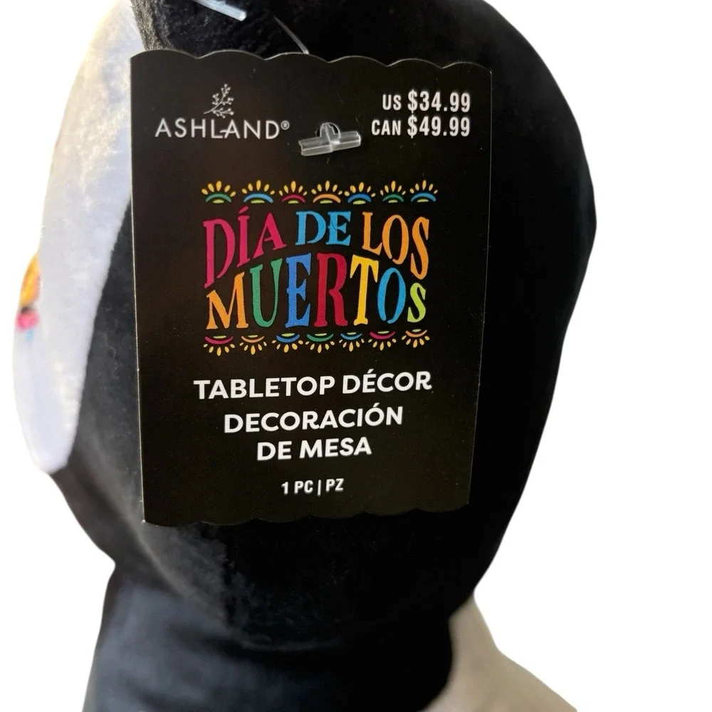 Day of The Dead‎ Halloween Black Cat Plush Sugar Skull Animal NWT by Ashland 15